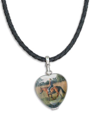 Glass Heart Locket