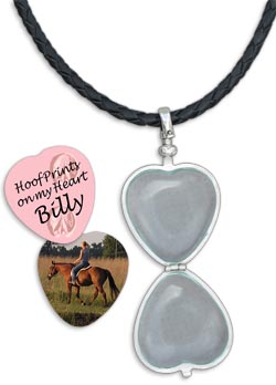 Glass Heart Locket