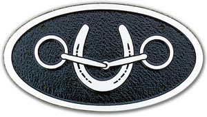 Oval License Plate