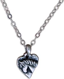 Pony Love Heart Necklace