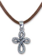 Rope Cross Necklace