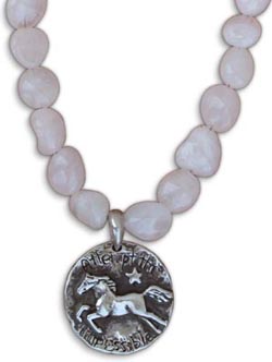 Attempt the Impossible Rose Quartz Nugget Necklace
