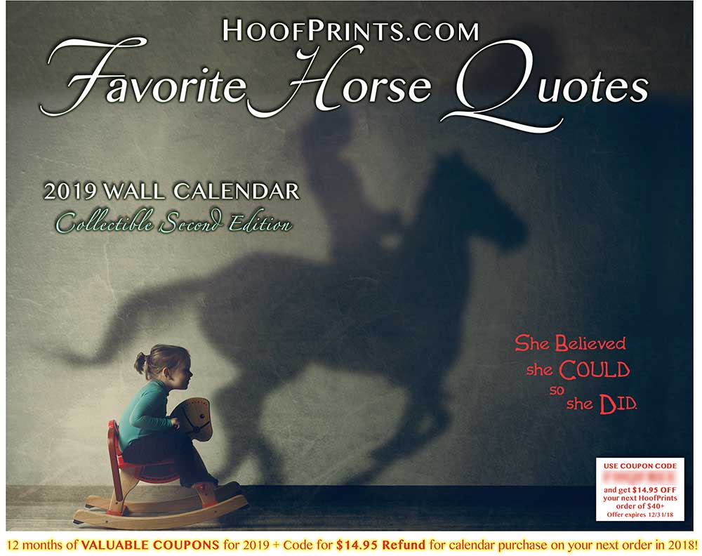2019 Favorite Horse Quotes Calendar HALF PRICE www 2019 Favorite Horse Quotes Calendar HALF PRICE www