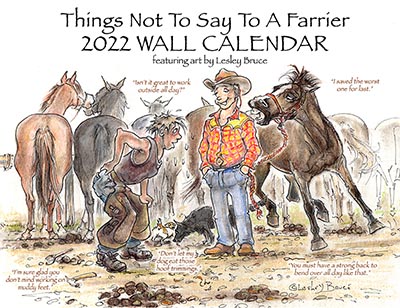 2022 Farrier Calendar - Funny farrier cartoons to frame or for scrapbooking! *LIMITED QUANTITY AVAILABLE*