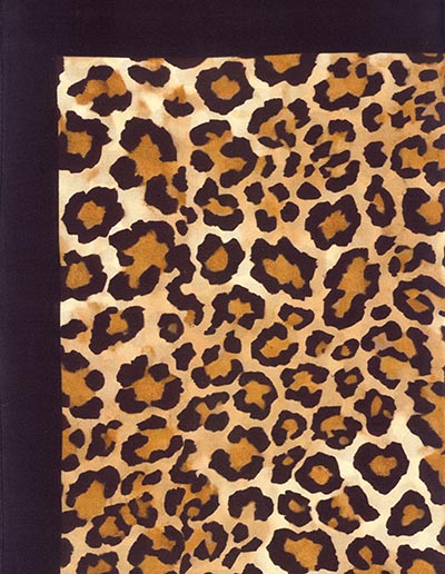 Exotic Leopard with Black Border Wild Rag 100% Silk Scarf Cowboy Bandana *NEW*