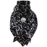 thumbnail image 2 of Wyoming Traders 100% Silk Paisley Wild Rag Scarf – 34 Inch – Unisex Western Cowboy 2 of 4