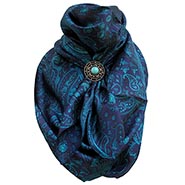 Cowboy Bandana Wild Rag 100% Silk Scarf