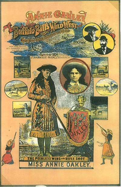 Vintage Annie Oakley Wild West Print *ONLY ONE AVAILABLE -  HAS FLAWS*