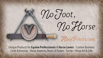 Farrier's NO HOOF NO HORSE Inspirational Magnet *FREE with your order while supplies last!*