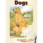 Dogs to Paint or Color Coloring Book