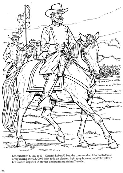 Horses in Battle Coloring Book-www.hoofprints.com