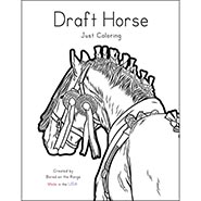 Draft Horses Coloring Book by Bored on the Range