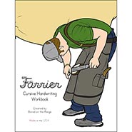 Farrier Cursive Writing Workbook for Kids by Bored on the Range