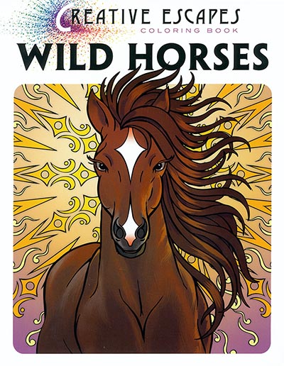 Wild Horses Creative Escape Coloring Book