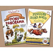 Set of 2 Books by Norman Thelwell - Pony Panorama and Penelope Rides Again
