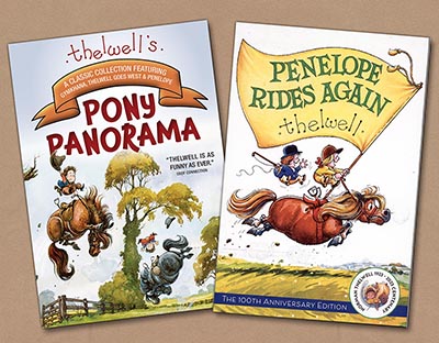 Set of 2 Books by Norman Thelwell - Pony Panorama and Penelope Rides Again