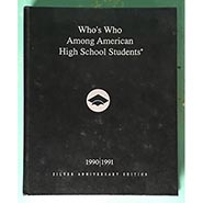Who's Who Among American High School Students 1990-1991 Volume X Indiana and Michigan *VINTAGE - ONLY 1 AVAILABLE*