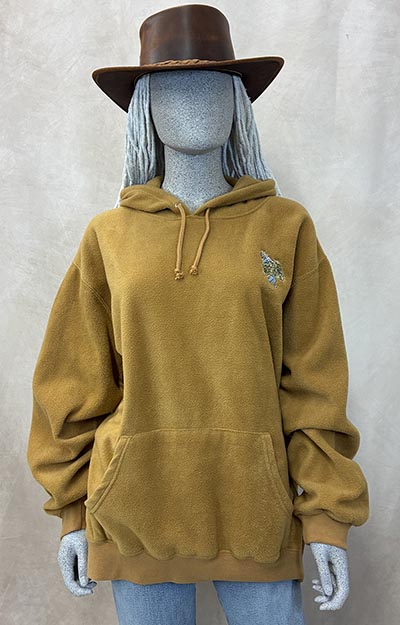 Barn Girl Sherpa Fleece Gold Hoodie *HALF PRICE* Only ONE AVAILABLE size Large