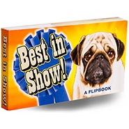 Best in Show Dog Flipbook featuring a Pug, Bull Terrier, Yellow Lab and Basset Hound