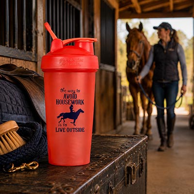 The way to Avoid Housework is to LIVE OUTSIDE Blender Bottle Protein Powder Shaker Cup *SALE*