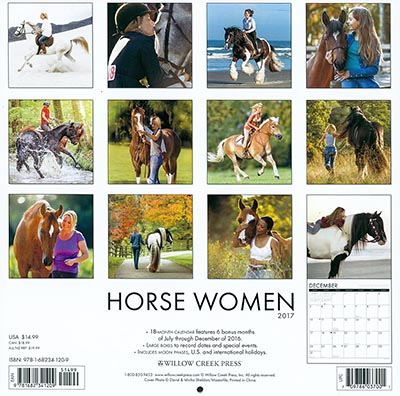 2017 Horse Women Wall Calendar Sold Out Www Hoofprints Com