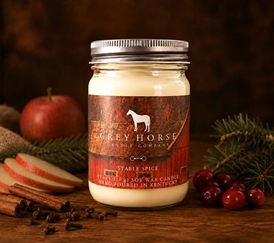 Stable Spice Scented Candle by Grey Horse Candle Company