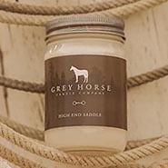 High End Saddle Leather Scented Candle