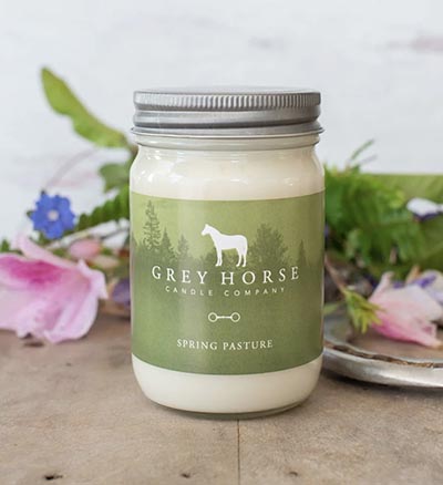 Spring Pasture Scented Candle by Grey Horse Candle Co *CLOSEOUT LAST ONE!*