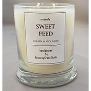 Sweet Feed Scented Candle in Heavy Cocktail Glass