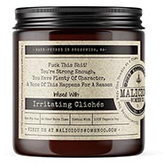 F*ck This Sh*t! Candle Infused with Irritating Cliches - Vanilla Bean and Toasted Spice Scent