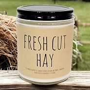 Fresh Cut Hay Scented Candle by Purple Vertigo