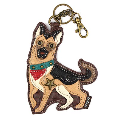 Chala German Shepherd Key Fob & Coin Purse *DISCONTINUED ITEM LIMITED QUANTITY AVAILABLE*