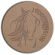 HoofPrints.com Genuine Leather Coaster *HALF PRICE LIMITED QUANTITY AVAILABLE*