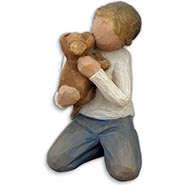 Kindness Boy & Dog Figurine