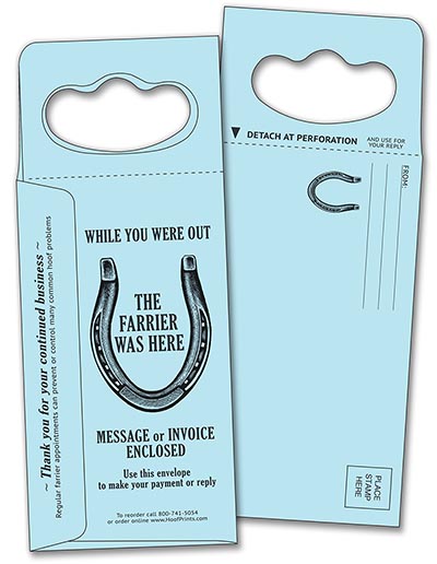 Farriers Doorhanger Envelope