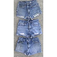 Set of 3 Vintage Daisy Dukes Cutoff Denim Shorts *ONLY ONE SET AVAILABLE SIZE 32*