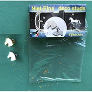 Set of 2 Horse Head Deco Stud Pins Silver and Gold *ONLY 1 SET AVAILABLE*