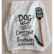 Dog Hair is both a Condiment and Fashion Dish Towel and Spatula Set