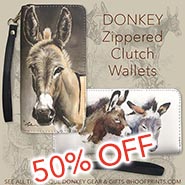 Donkey Zippered Clutch Wallet *HALF PRICE*