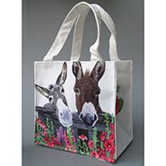 Donkey Pair Canvas Lunch / Gift Bag