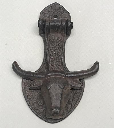 Western Bull Head Cast Iron Door Knocker *ONLY 1 AVAILABLE*