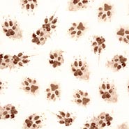 Vintage Cotton Muddy Paw Print Fabric *HALF YARD ONLY 1 AVAILABLE*