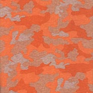 Orange Camo Jersey Knit Fabric *HALF YARD ONLY LIMITED QUANTITY AVAILABLE*