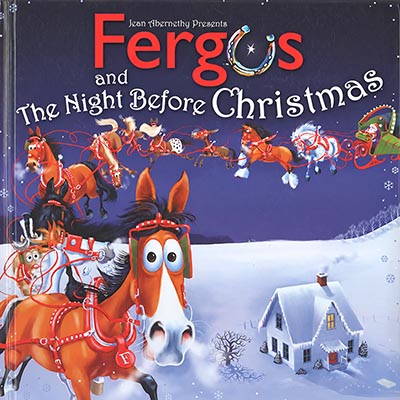 Fergus and the Night Before Christmas Hardcover Gift book by Jean Abernethy