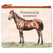 Financially Stable Horse Zippy Money / Coin Bag