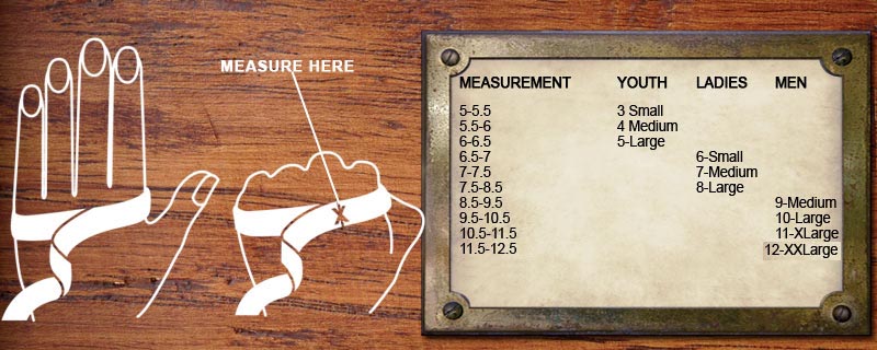 Ironclad Gloves Size Chart