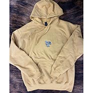 Soft Gold Hoodie with Barn Girl Embroidery *ONLY 1 AVAILABLE size Medium*