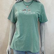 Horses Leave Hoofprints on Your Heart Seafoam Green Short Sleeve T-shirt