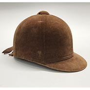 Vintage Brown Velvet English Riding Helmet *ONLY 1 AVAILABLE*