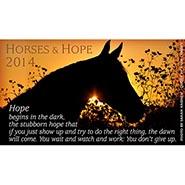 Horses and Hope 2014 Magnet *COLLECTABLE! Only a few left*